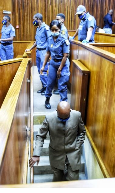 
Former crime intelligence boss Richard Mdluli and Co-accused former police officer Mthembeni Mthunzi were sentenced to five years in prison by the South Gauteng High Court. Photo by Christopher Moagi 
