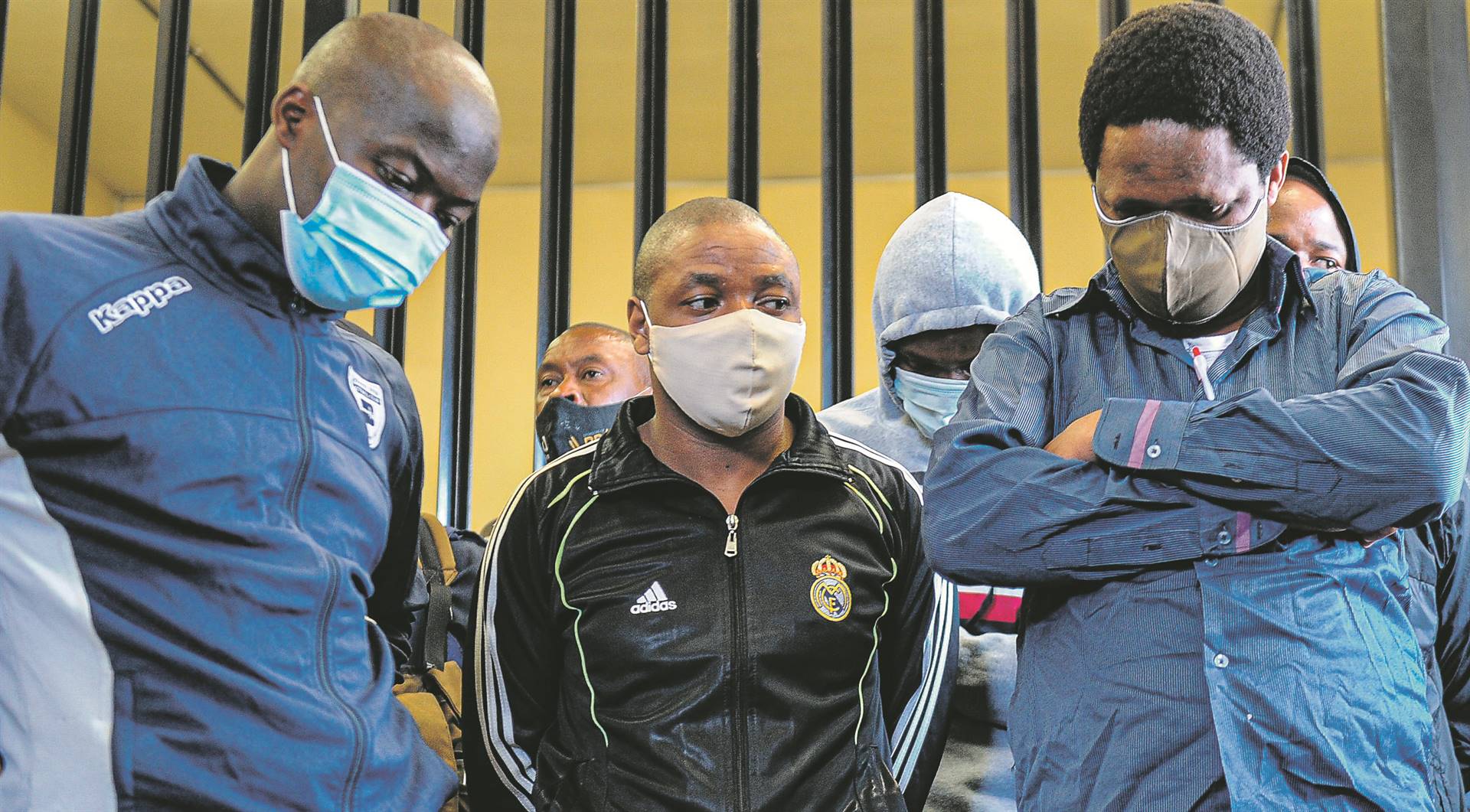 The five suspects in the 2014 murder of Senzo Meyiwa appeared at the Boksburg Magistrate's Court.