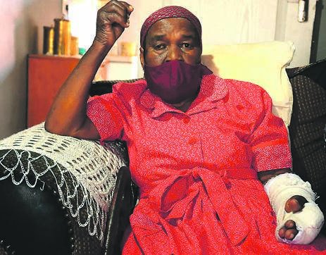 Gogo Lena Mnguni is relieved that her neighbour rescued her from her abusive helper.     Photo by    Raymond Morare