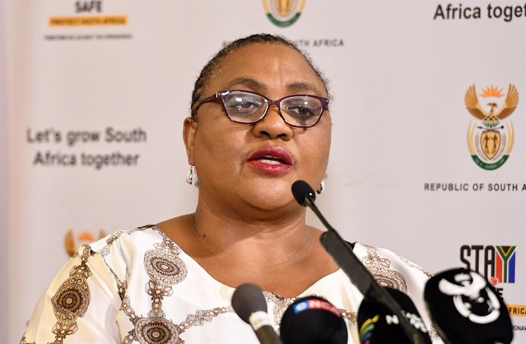 The Minister of Agriculture, Land Reform and Rural Development, Thoko Didiza hosts a media briefing regarding the release of state land. Photo by Jairus Mmutle/GCIS 