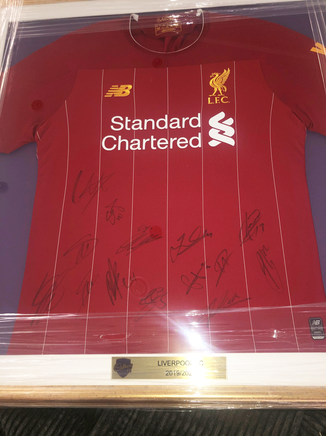 Signed 2019/2020 Liverpool jersey.