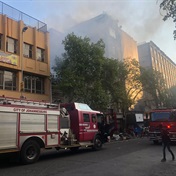 Yet another Joburg CBD building goes up in flames, leaving more than 50 people homeless