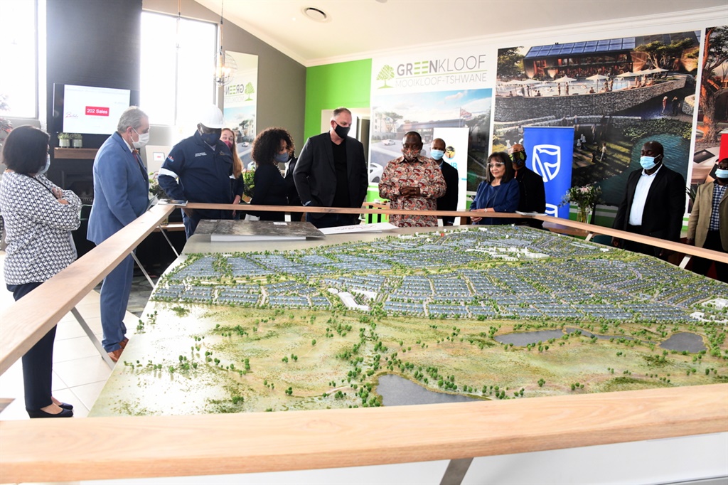 President Cyril Ramaphosa on 4 October 2020 launched the Mooikloof Mega Residential City project in Pretoria. (Photo: South African Government News Agency)