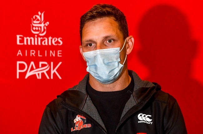 Ivan Van Rooyen (coach) of the Lions during the Emirates Lions team announcement at Emirates Airline Park on October 06, 2020 in Johannesburg, South Africa. (Photo by Sydney Seshibedi/Gallo Images)