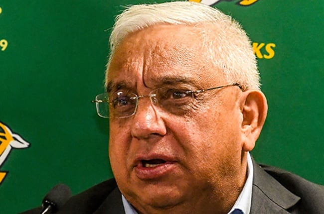 SA Rugby president Mark Alexander during the South African national rugby team arrival media conference at OR Tambo International Airport on 5 November 2019 (Photo by Sydney Seshibedi/Gallo Images)