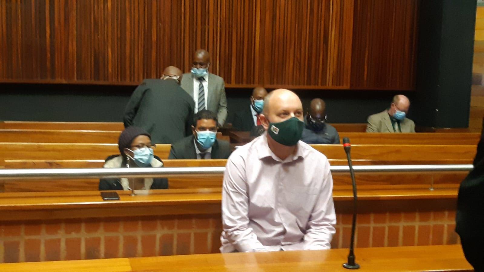 Philip Truter, the VBS Bank Chief Financial Officer, was sentenced in October 2020 to 10 years, of which three were suspended, after pleading guilt. Photo: Arisa Janse van Rensburg
