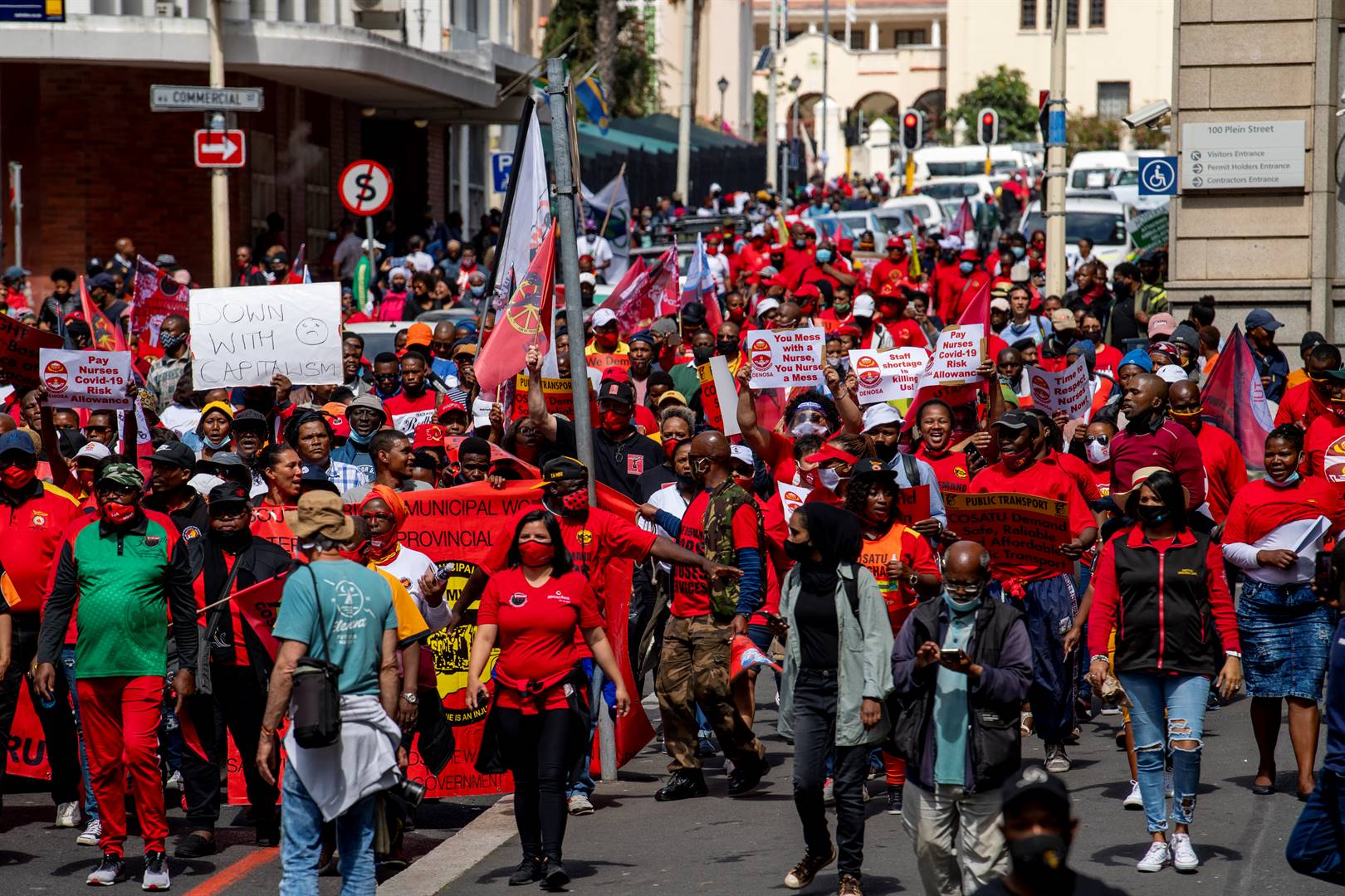 NEHAWU says collective bargaining is under attack in SA. Photo: Jaco Marais