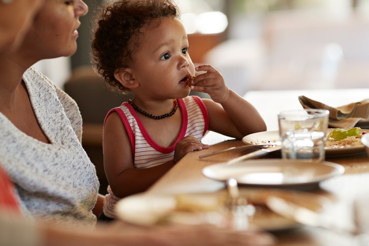 Your baby will let you know when it's time for solids. (Klaus Vedfelt/Getty Images) 