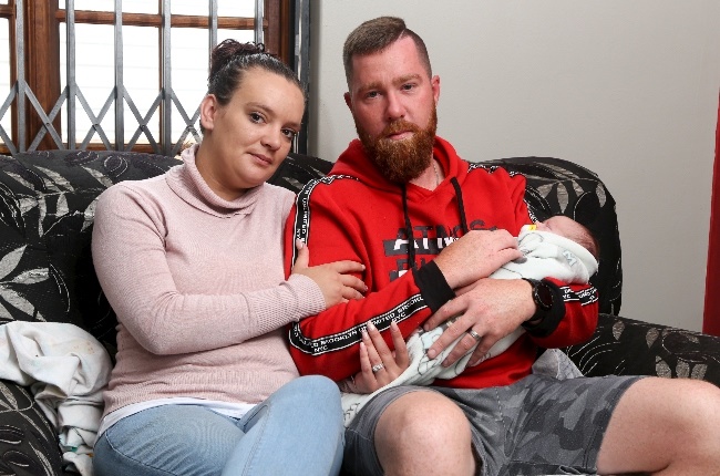 Jamie Lee and Quintin Pienk were celebrating the birth of their newborn, Aiden, when the sudden loss of their eldest son, Dylan, turned their world upside down. (Photo: Lubabalo Lesolle)