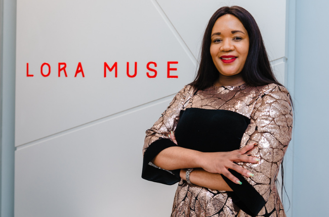 Nonie Mathibe, founder of premium clothing brand Lora Muse 