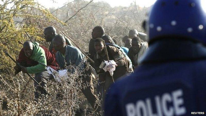 Die Marikana-slagting word as die dodelikste polisieoptrede in Suid-Afrika sedert die einde van die apartheidsregering in 1994 beskou. Foto: Reuters
