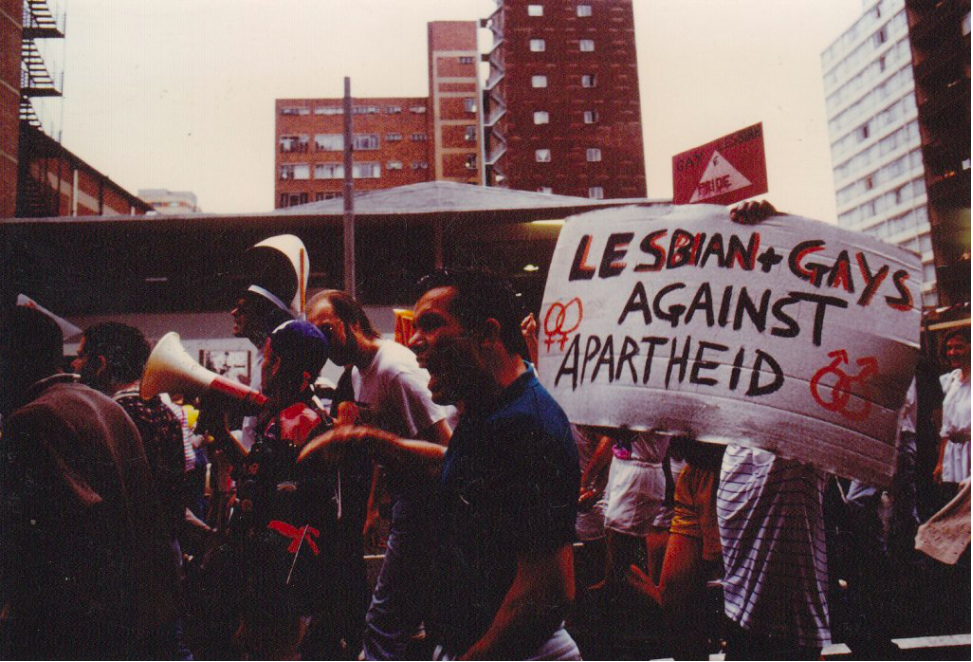 South Africa's first Pride March. (Photo: GALA Queer Archive)