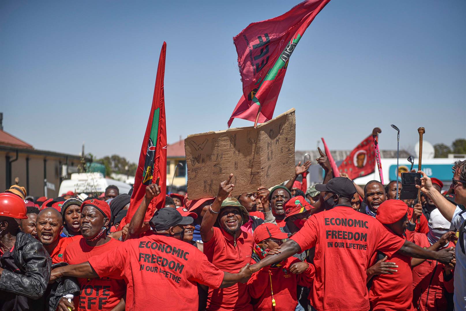The EFF in Senekal.  Picture: Mlungisi Louw