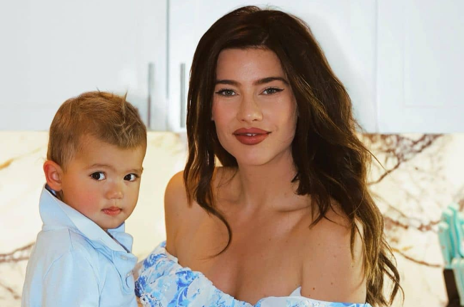 Jacqueline MacInnes Wood and her son, Rise (Photo: Instagram) 
