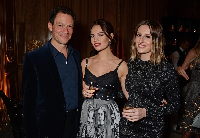 Dominic West, Lily James and Downton Abbey actress
