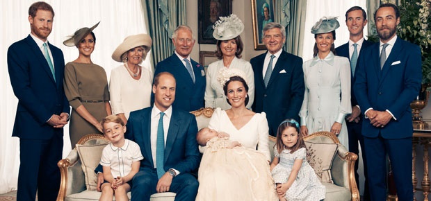 The official photograph to mark the christening of Prince Louis at Clarence House. (Photo: Matt Holyoak/Camera Press/AP)
