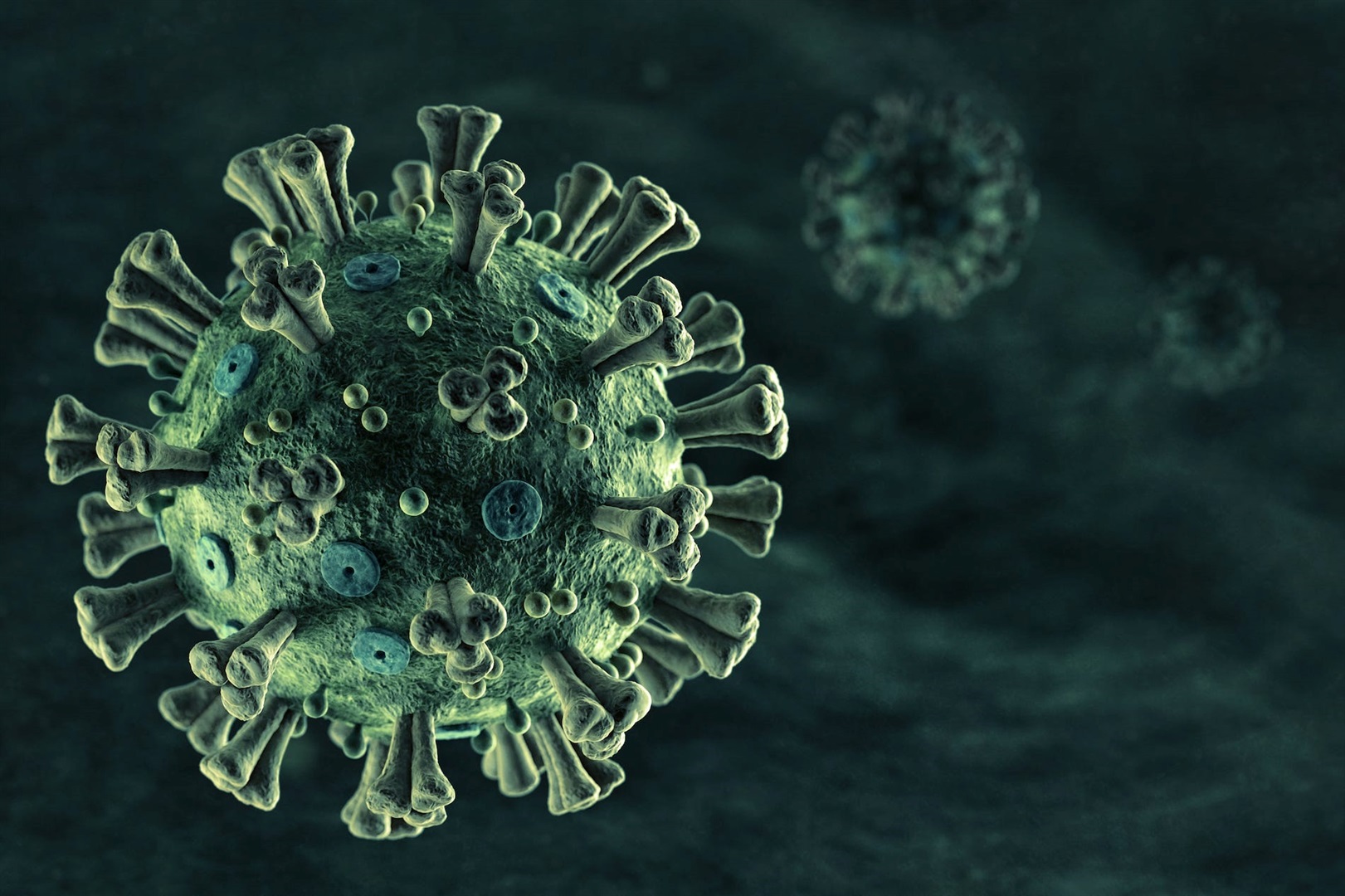 An illustration of the novel coronavirus. 