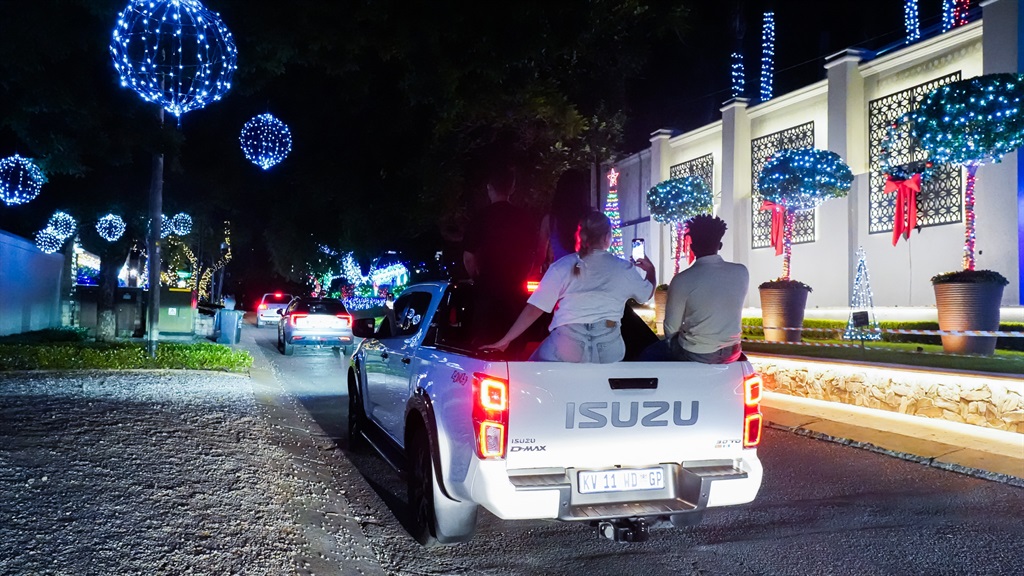 Pretoria's Lawley Street is adorned with Christmas lights that draw in hundreds of visitors.