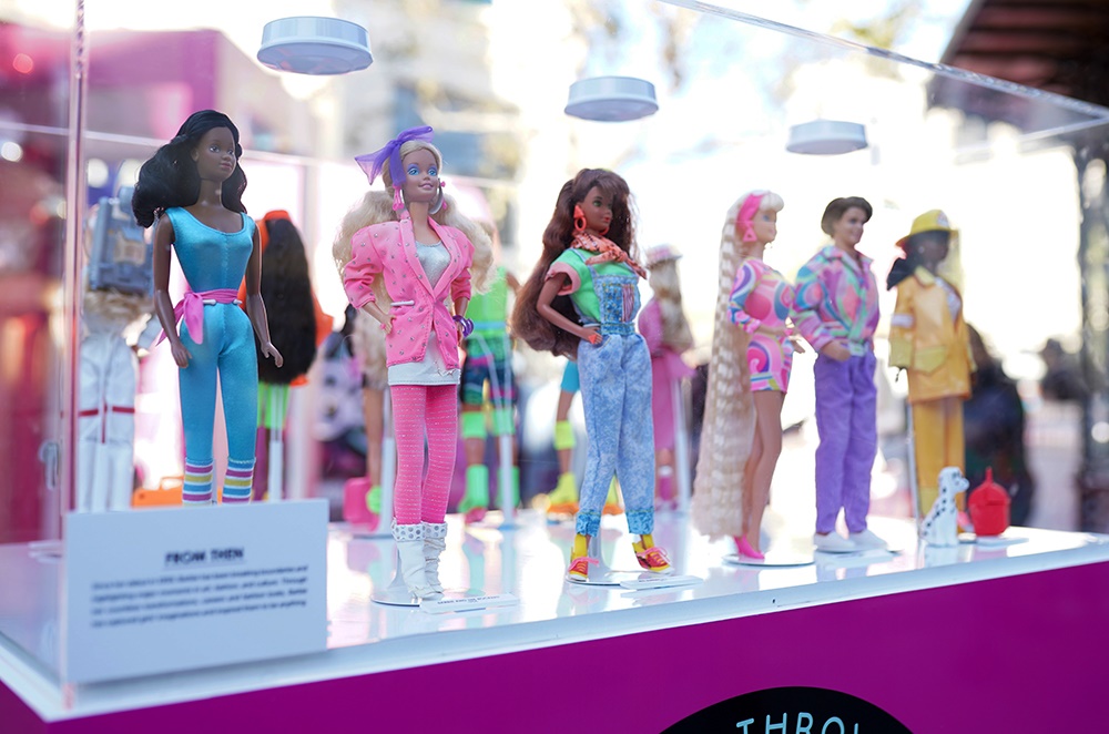 Product on display at the Barbie Truck Totally Throwback Tour Launch. (Photo by Presley Ann/Getty Images for Mattel)