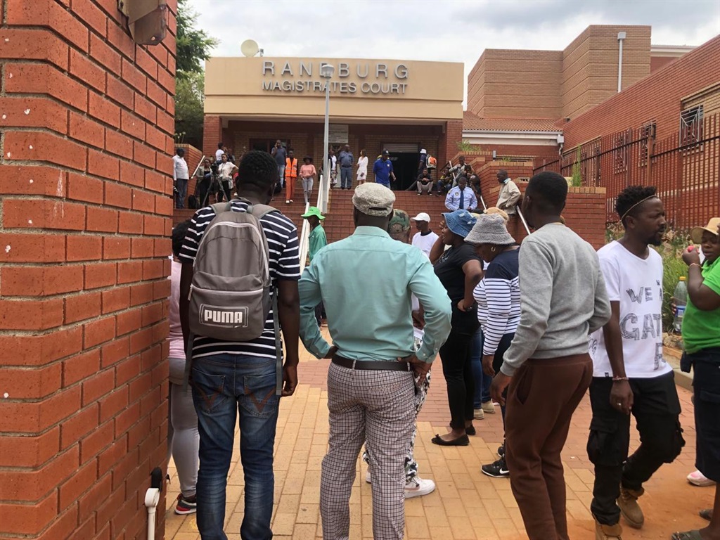 Five accused linked to burning and killing seven people in a mob attack in Diepsloot, north of Joburg expected to appear at the Randburg Magistrates Court on Thursday, 7 March. Diepsloot residents who attended the court proceedings in support of the suspects. Photo by Sylvester Sibiya