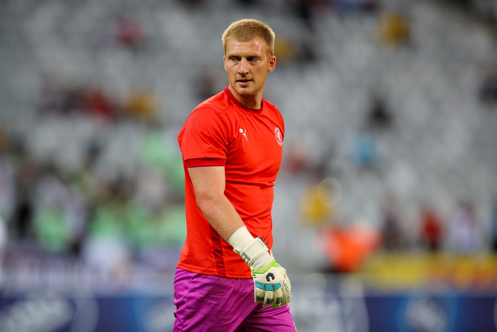CAPE TOWN, SOUTH AFRICA - NOVEMBER 01: Sam Ramsbottom of Cape Town Spurs warms up during the DStv Premiership match between Cape Town Spurs and Orlando Pirates at DHL Stadium on November 01, 2023 in Cape Town, South Africa. (Photo by Roger Sedres/Gallo Images)