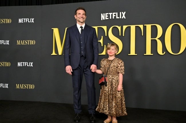 Bradley Cooper and daughter Lea De Seine at the premiere of their new movie, Maestro. (PHOTO: Getty Images/Gallo Images)