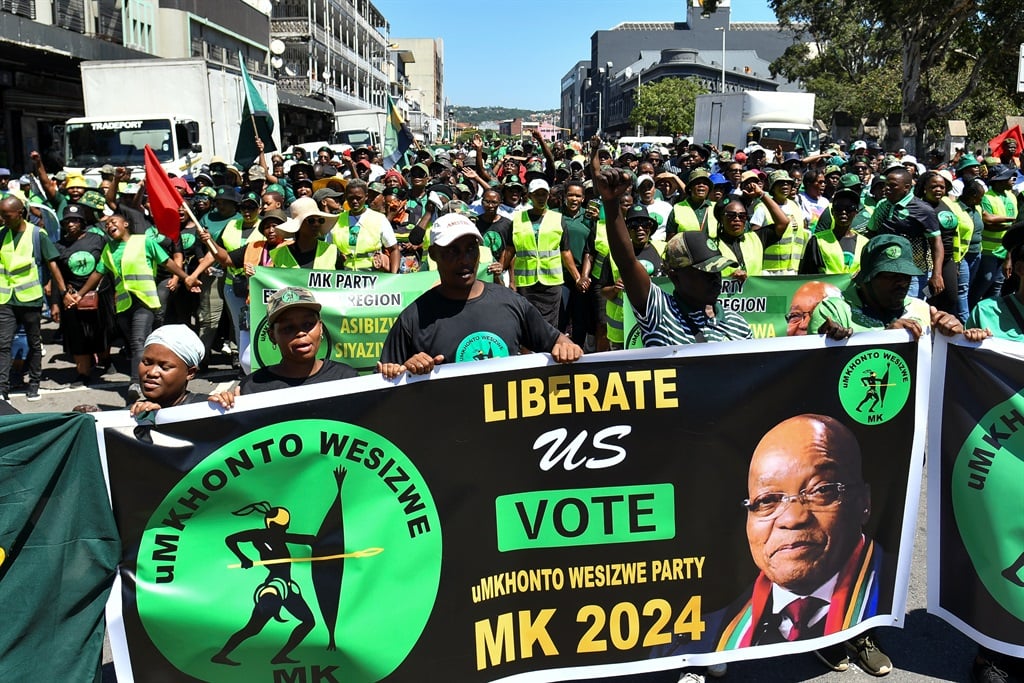 An opinion poll released on Sunday by the Brenthurst Foundation has put support for the MK Party at 13%. (Darren Stewart/Gallo Images)