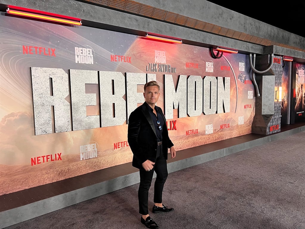 Greg Kriek at the premiere of Rebel Moon.