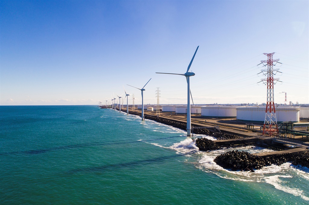 With an abundance of wind, sunshine all year around desalinated coastal water, South Africa could be a competitive exporter of green molecules to countries like Japan, says the CSIR.
Photo: Getty Images 