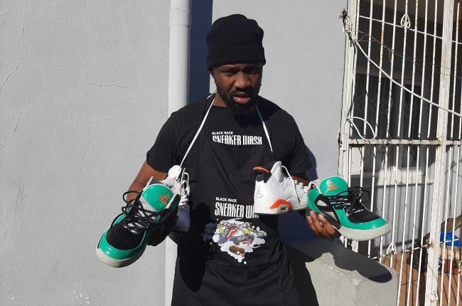 Ayabulela Mabinda is supporting his family by cleaning other people's shoes, and it's changed his life.