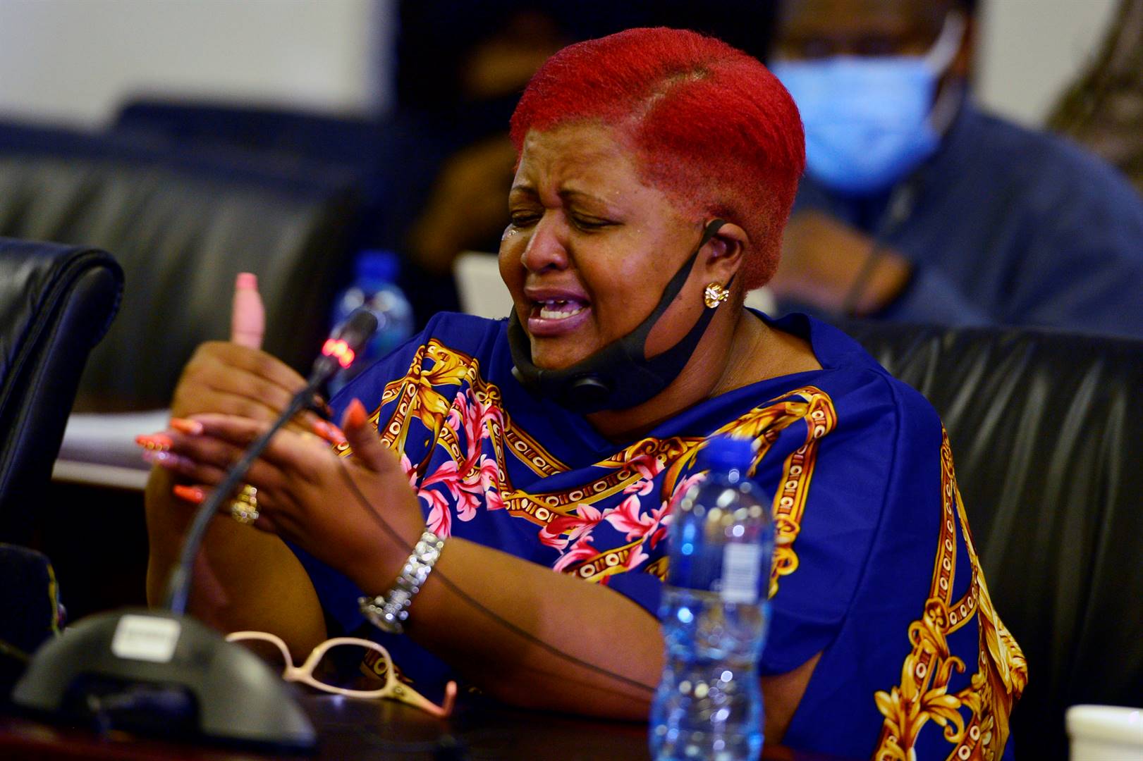 Meisie Reaname gave her testimony at the CRL commission about her alleged rape. Photos by Trevor Kunene