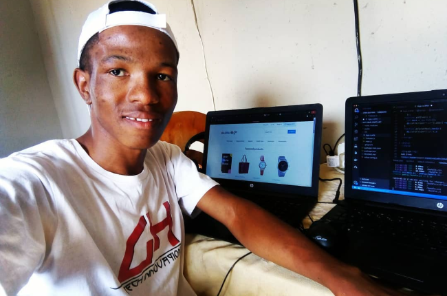 Diketso Setho is using his programming skills to help small businesses and uplift his community.