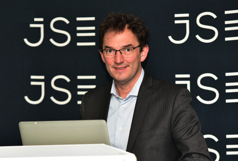 Simon Brown, founder and director of investment education website Just One Lap. (Photo: JSE/Twitter)