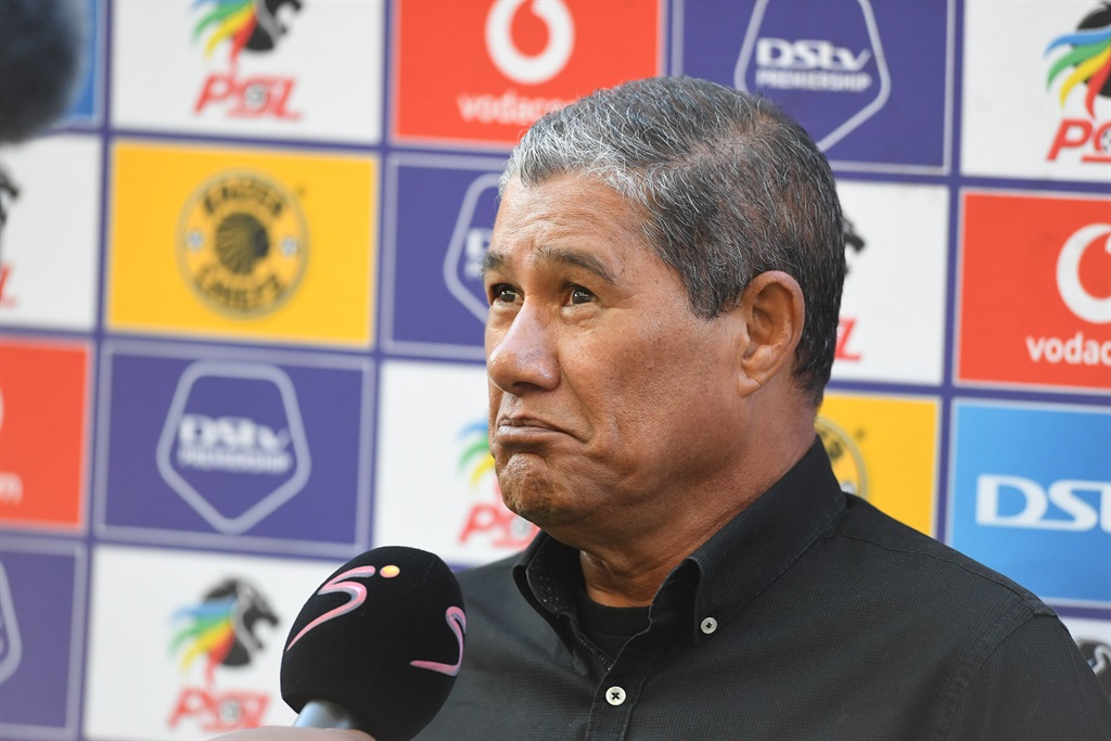 POLOKWANE, SOUTH AFRICA - APRIL 27: Cavin Johnson head coach of Kaizer Chiefs before the DStv Premiership match between Kaizer Chiefs and  SuperSport United at Peter Mokaba Stadium on April 27, 2024 in Polokwane, South Africa. (Photo by Philip Maeta/Gallo Images)