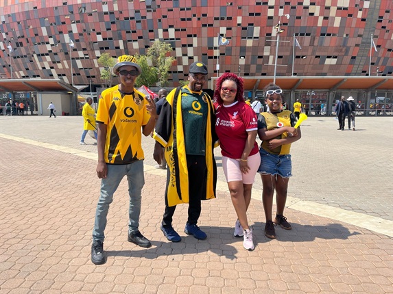 The Ndlovus come from Mpumalanga. They are positive that Amakhosi will win 2-0.&nbsp;<em>(Njabulo Ngidi/News24 Sport)</em>