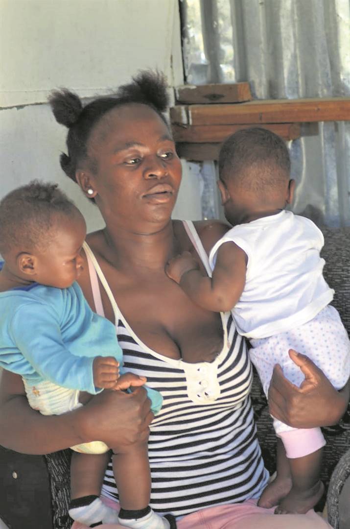 Vuyokazi Matinise (34) says her boyfriend disappeared two weeks after she gave birth to twin boys. Photo by Lulekwa Mbadamane 