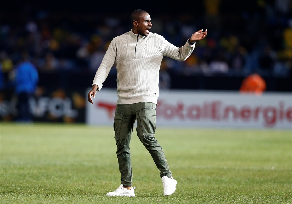 Mamelodi Sundowns head coach Rulani Mokwena after his side's win over Young Africans SC in the CAF Champions League match at Loftus Versfeld Stadium on 5 April 2024 in Pretoria, South Africa. 