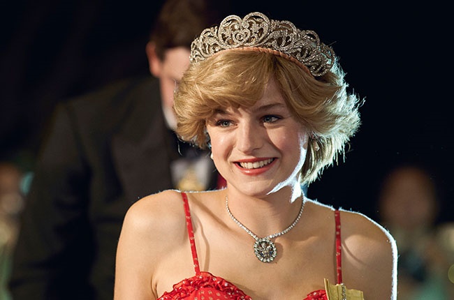 Emma Corrin in The Crown.