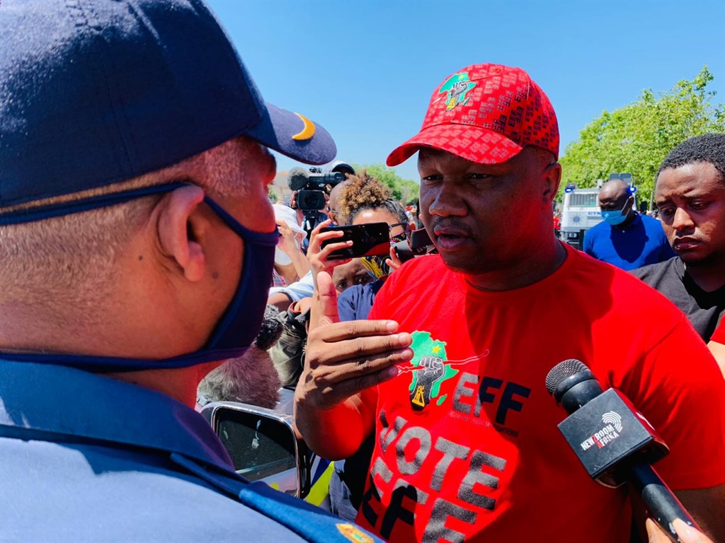 EFF says it will ensure the safety of its secretary-general Marshall Dlamini in its allegation of an assassination plot by the IFP. Photo: Adrian de Kock/ Netwerk24