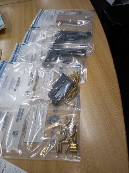 Guns that were recovered by cops 