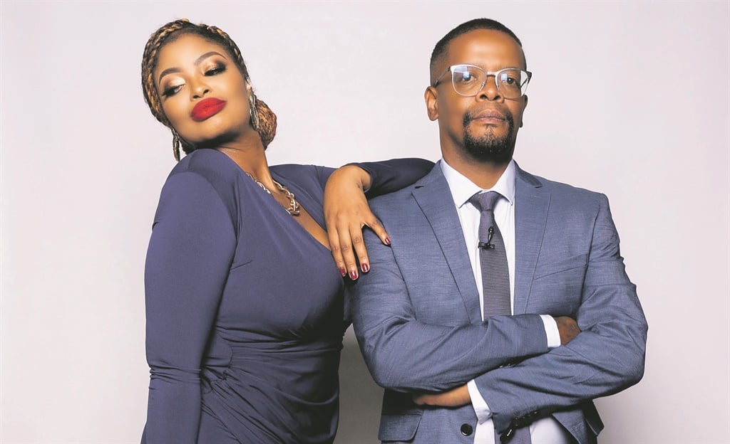 Lebogang Makutu and Trevor Gumbi co-host My Type. Picture: Ray Manzana