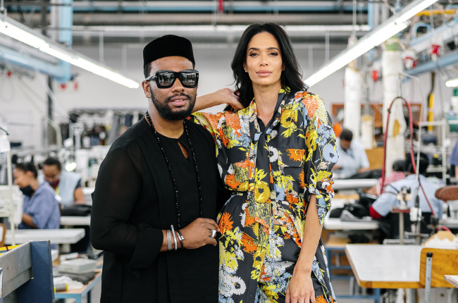 David Tlale recently launched a collection with Carducci Women. Image: Supplied 