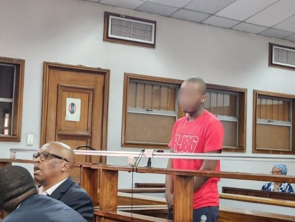 The man accused of the rape and murder of Kirsten Kluyts pictured during a previous appearance in the Alexandra Magistrate's Court. (Alex Patrick/News24)