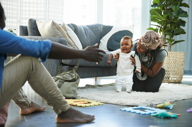 When do babies start using deals walking rings