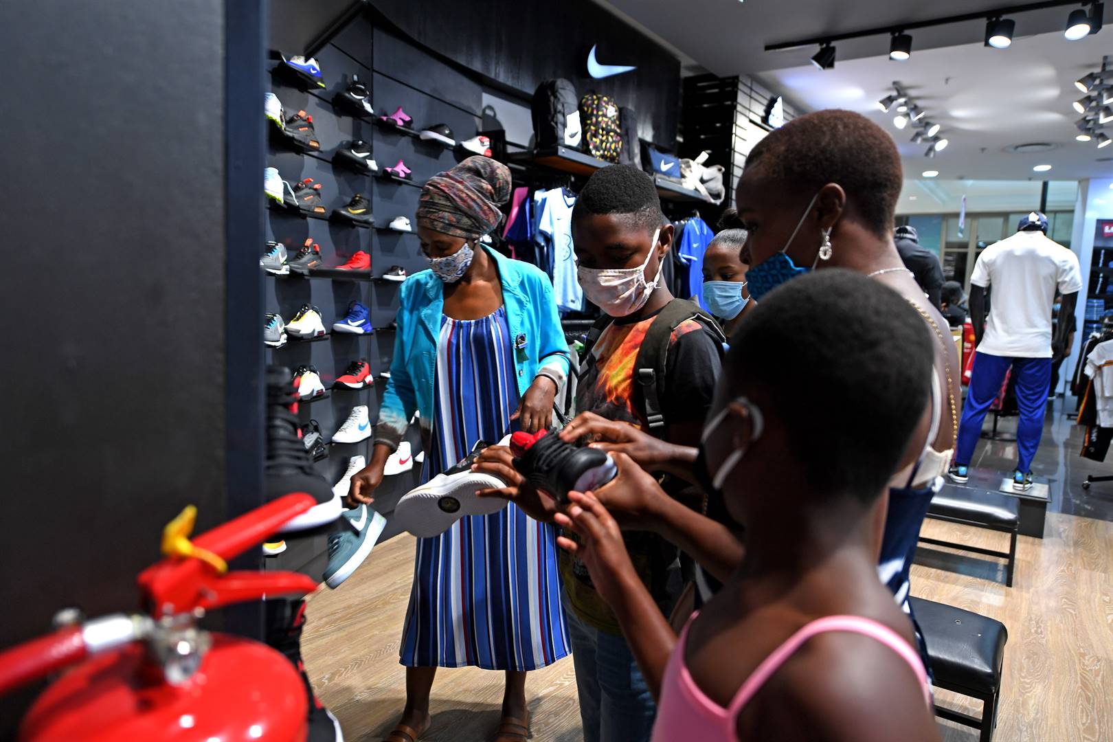Shoppers at a Studio 88 in the Mall of Africa.  Picture: Melinda Stuurman