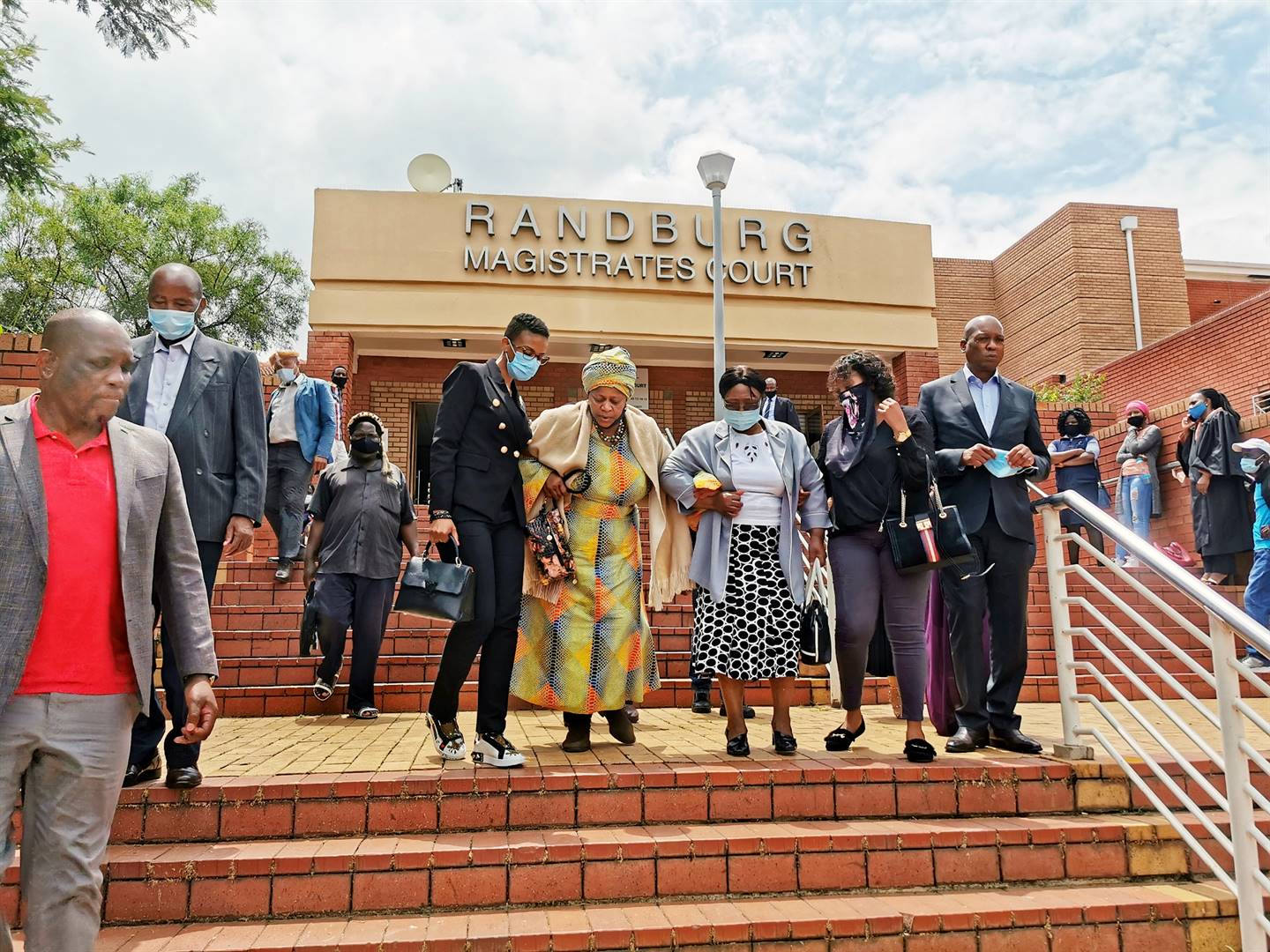 Members of the Zulu Royal House at Randburg Magistrate Court when the accused allegedly involved in the death of Prince Lethukuthula Zulu were appearing. Photo by Christopher Moagi
