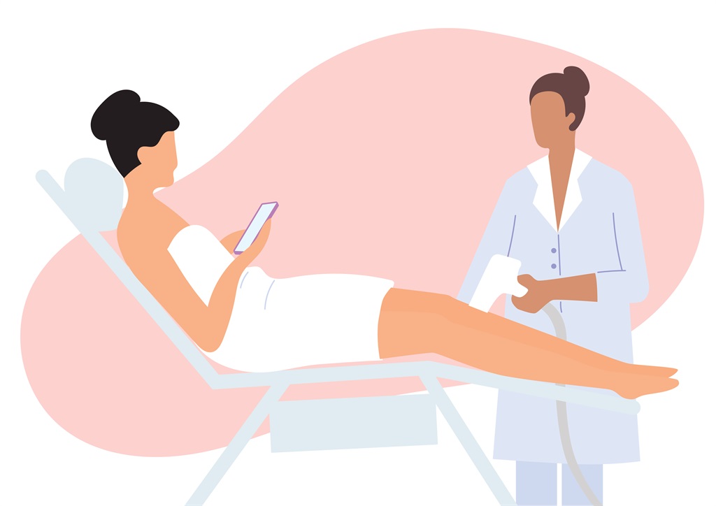 I tried laser hair removal for the first time. 