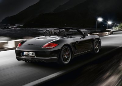 BLACK AND POTENT: The Boxster S Black Edition uses a more powerful version of the engine used in the Boxster S. 