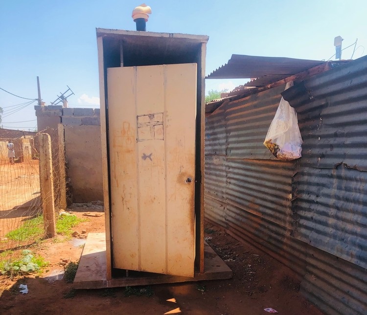 A pit latrine toilet pictures in Thembelihle