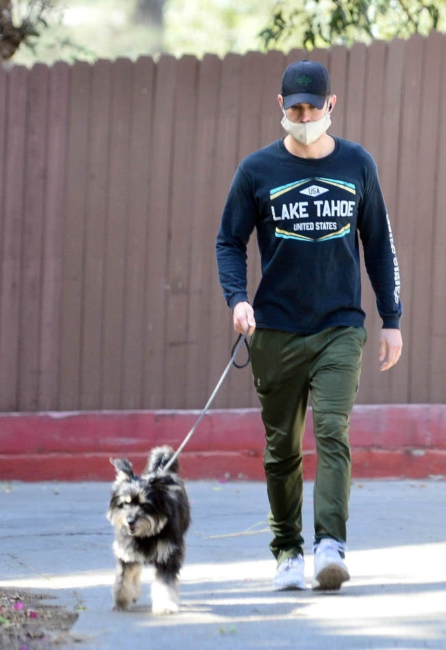 Former Gossip Girl star Chace Crawford and his dog